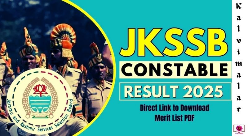 JKSSB JK Police Constable Result 2025