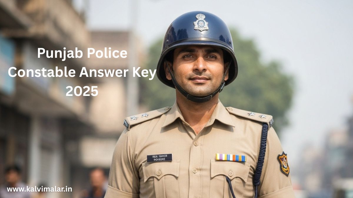 Punjab Police Constable Answer Key 2025