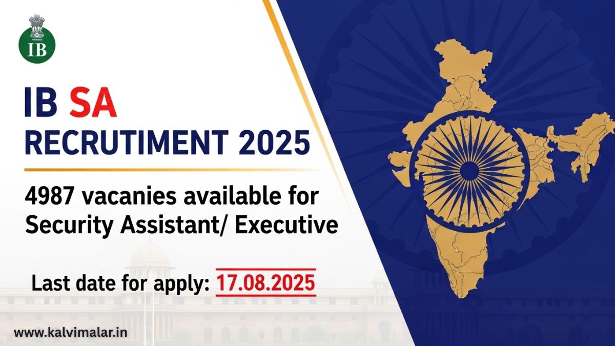 IB SA Recruitment 2025